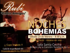 NOCHE BOHEMIA 23 febrero